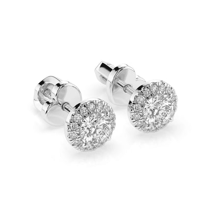 Solitär-Eternity-Ohrringe (Rund), 0.4 ct — 102-10095(3.7)