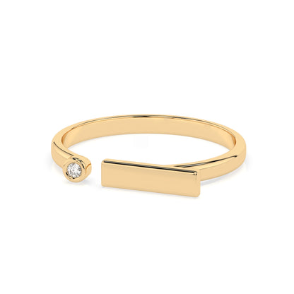 Minimalismus-Ring (Rund), 0.02 ct — 101-10066