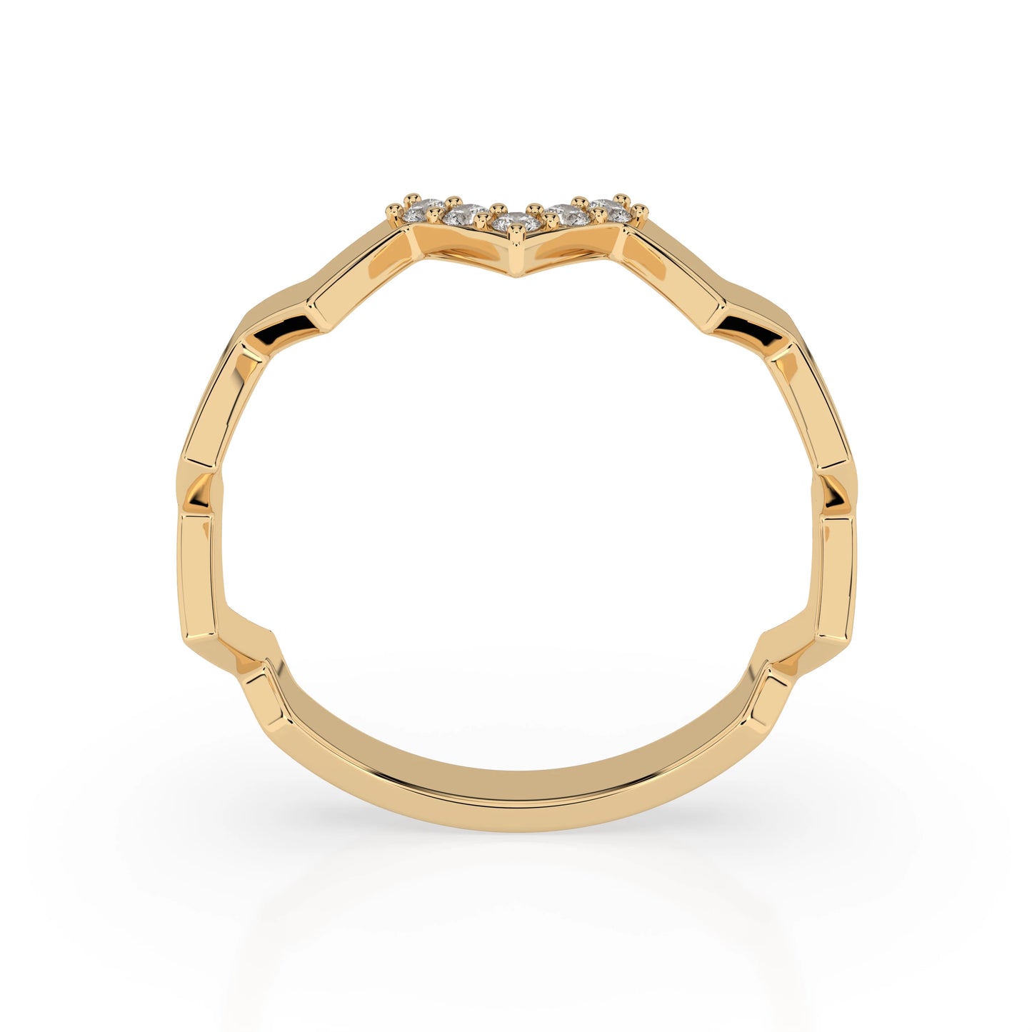 Minimalismus-Ring (Rund), 0.05 ct — 101-10162/1