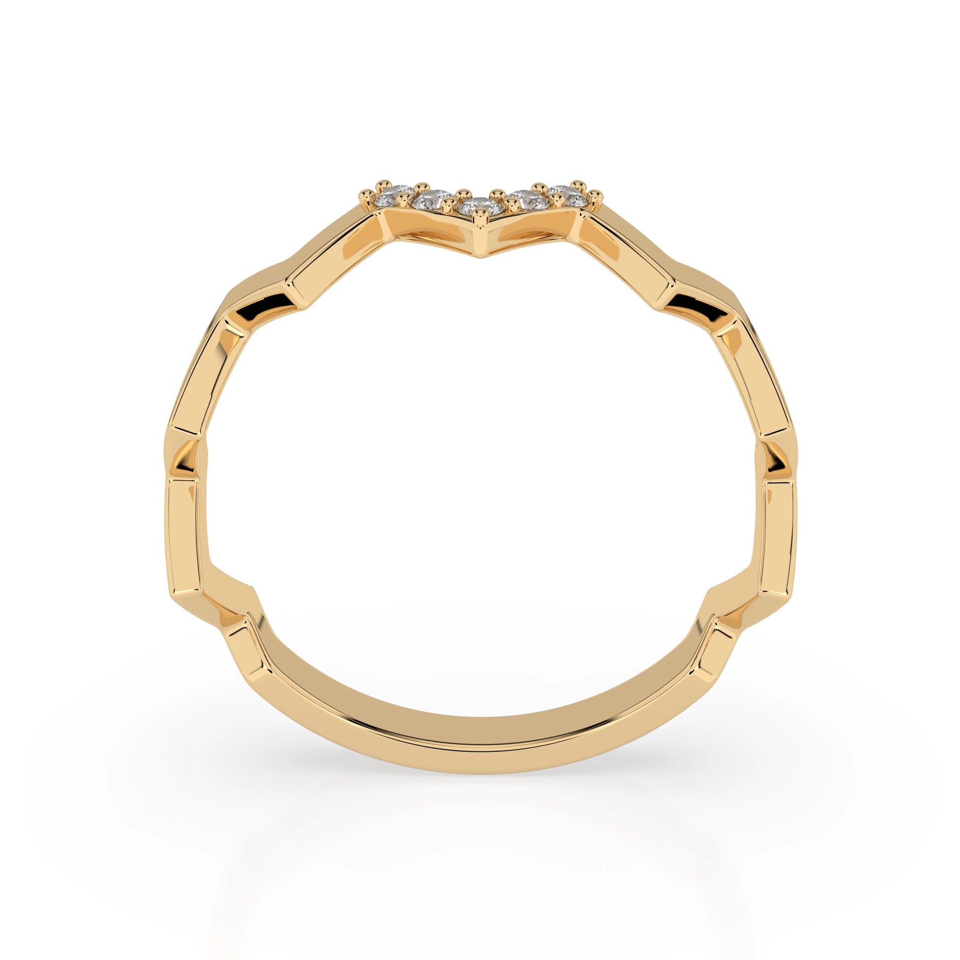 Minimalismus-Ring (Rund), 0.05 ct — 101-10162/1