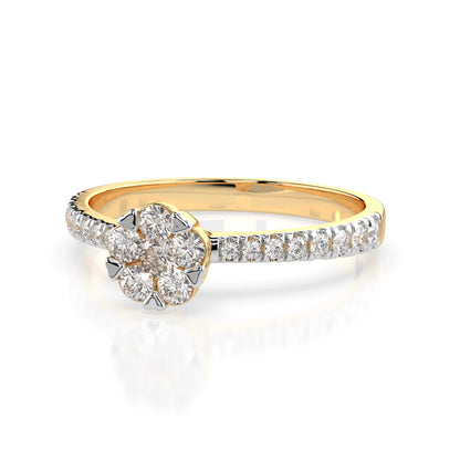 Illusion-Ring (Rund), 0.03 ct — 101-10015/4(2.0)