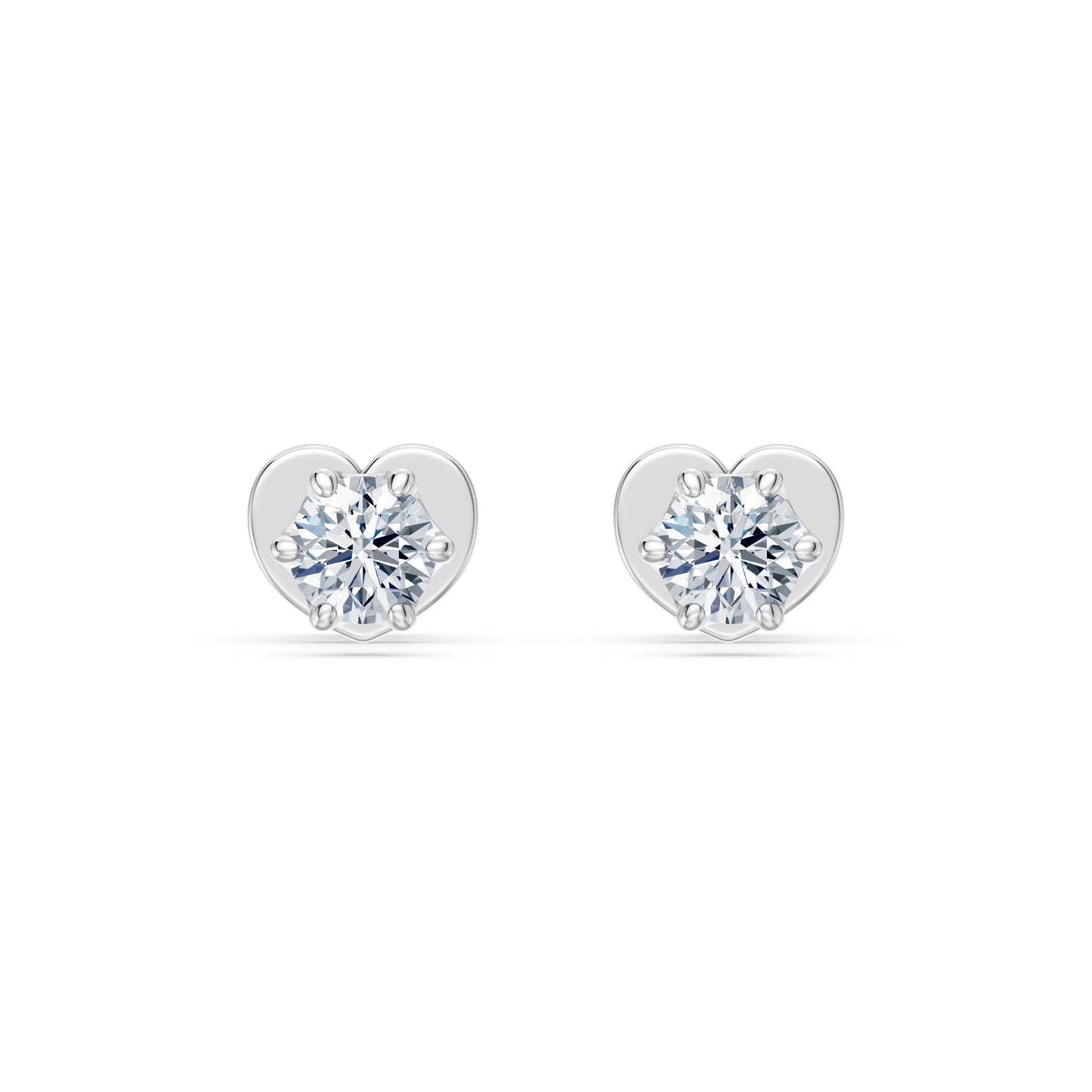 Solitär-Schmetterling-Ohrringe, 0.3 ct — 102-10040/1(3.4)