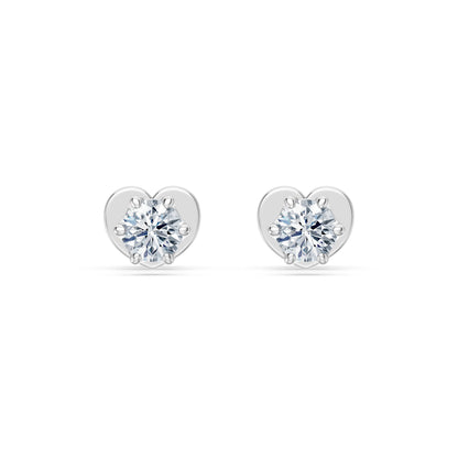 Solitär-Schmetterling-Ohrringe, 0.3 ct — 102-10040/1(3.4)