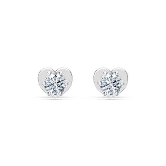 Solitär-Schmetterling-Ohrringe, 0.3 ct — 102-10040/1(3.4)