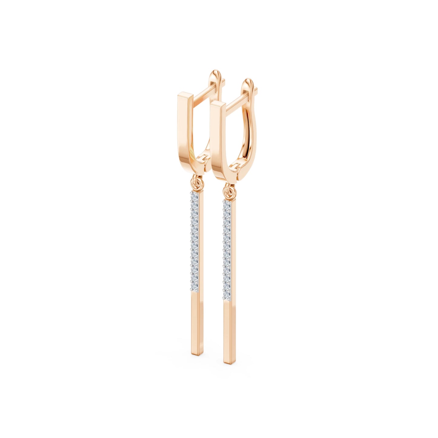 Minimalismus-Ohrringe, 0.14 ct — 102-10129/6