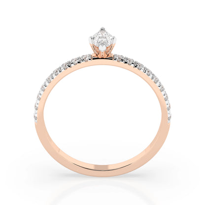 Solitär-Eternity-Ring (Marquise), 0.15 ct — 101-10181/4(0.15)MARQUISE