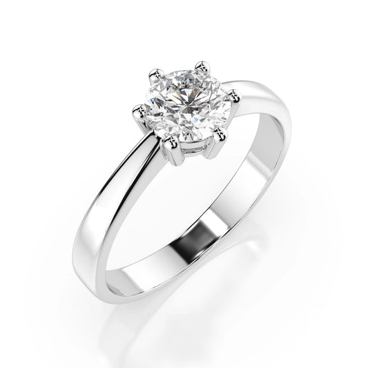 Solitär-Ring (Rund), 0.5 ct — 101-10151(5.1)