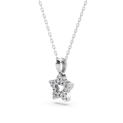 Minimalismus-Halskette (Rund), 0.08 ct — 104-10078