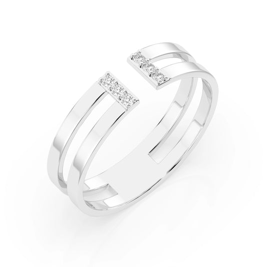Minimalismus-Ring (Rund), 0.06 ct — 101-10163