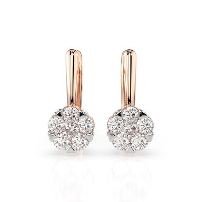 Illusion-Ohrringe (Rund), 0.2 ct — 102-10015/1(3.0)