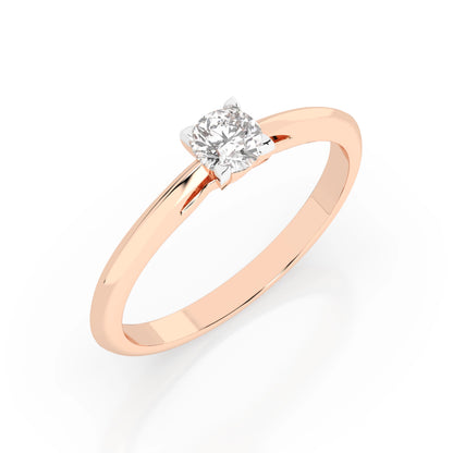 Solitär-Ring (Rund), 0.3 ct — 101-10190(0.30)RN