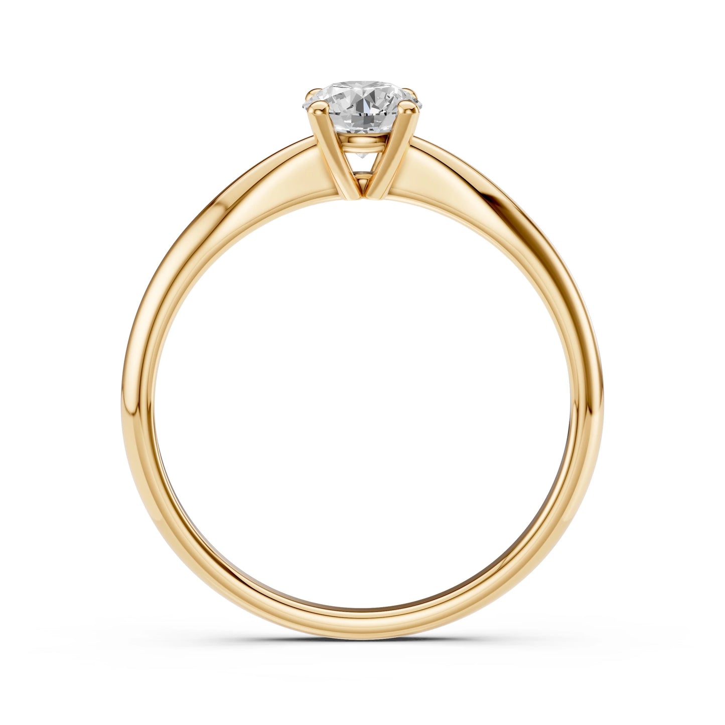 Solitär-Ring (Rund), 0.4 ct — 101-10021(4.7)