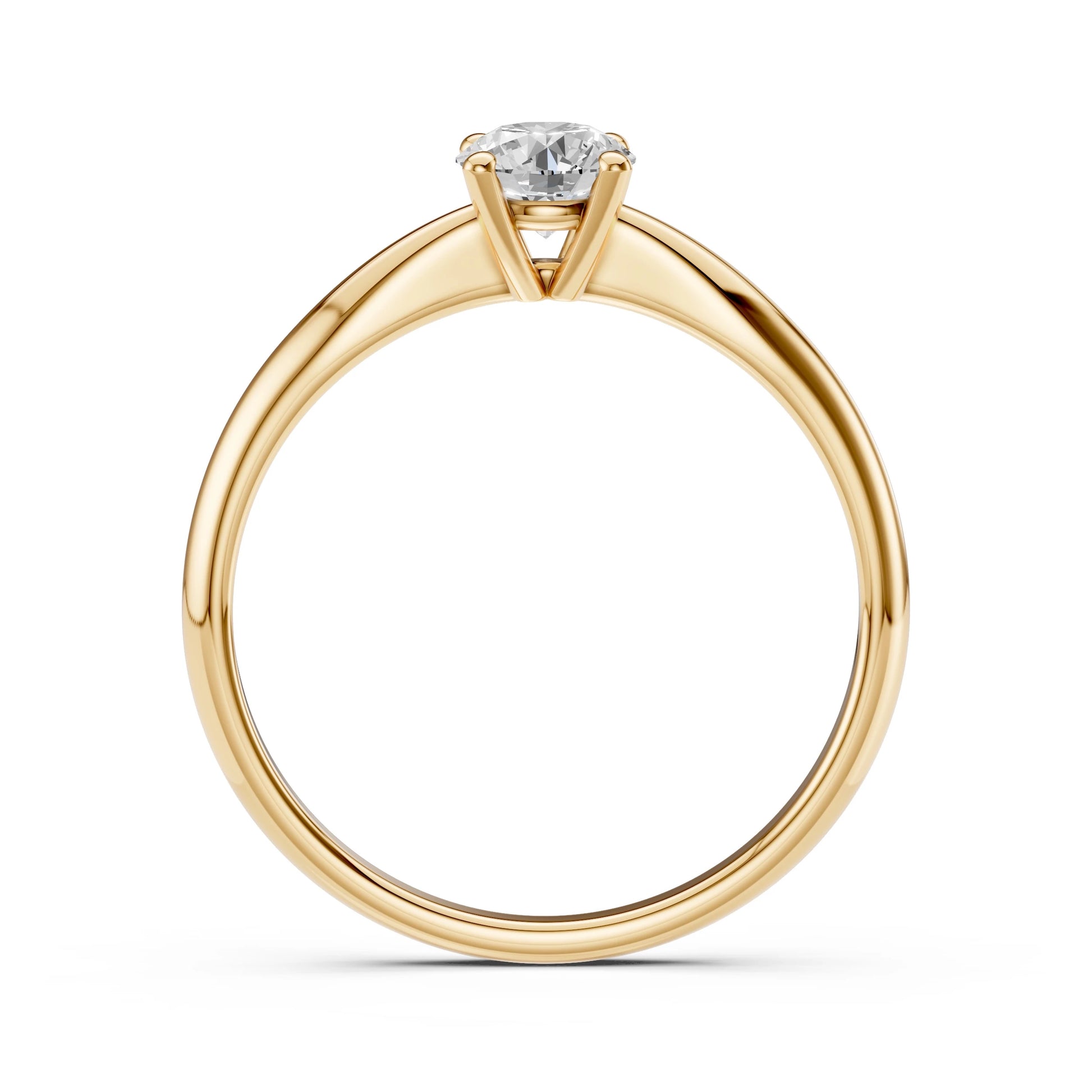 Solitär-Ring (Rund), 0.4 ct — 101-10021(4.7)
