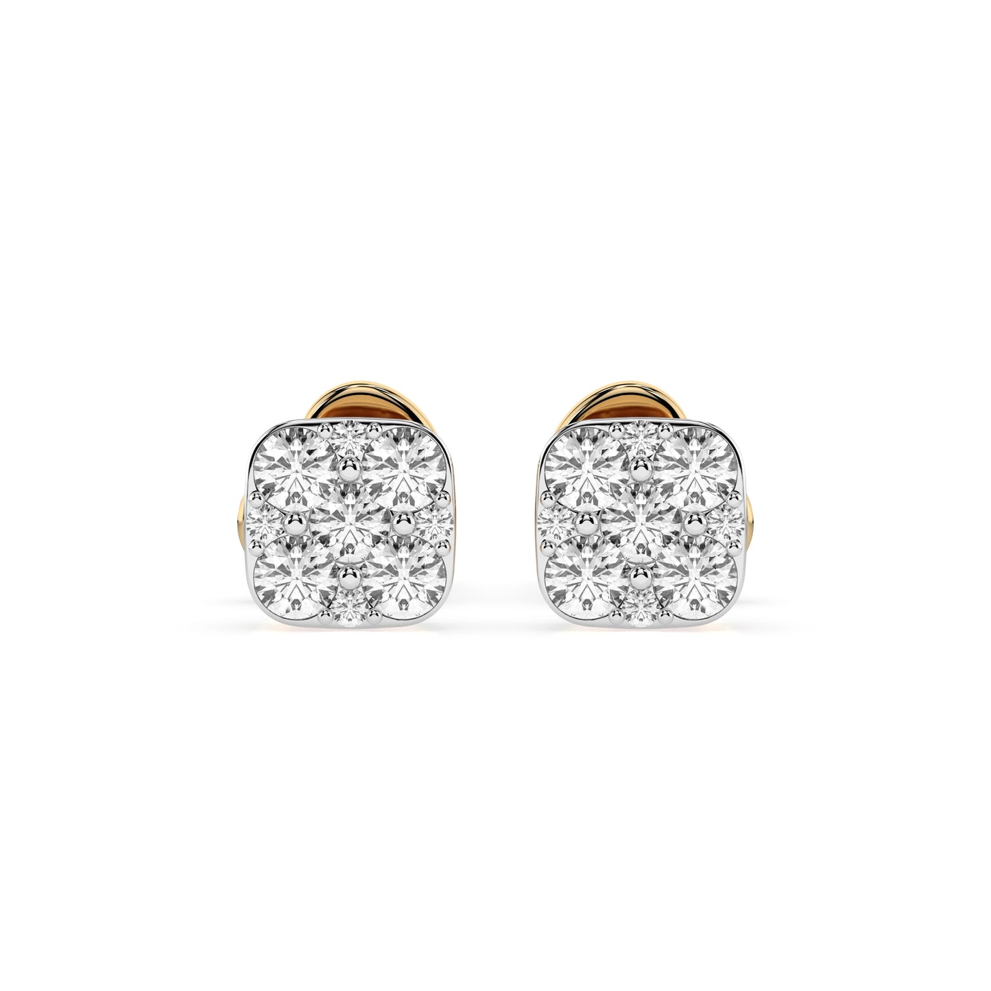 Illusion-Ohrringe (Rund), 0.06 ct — 102-10107