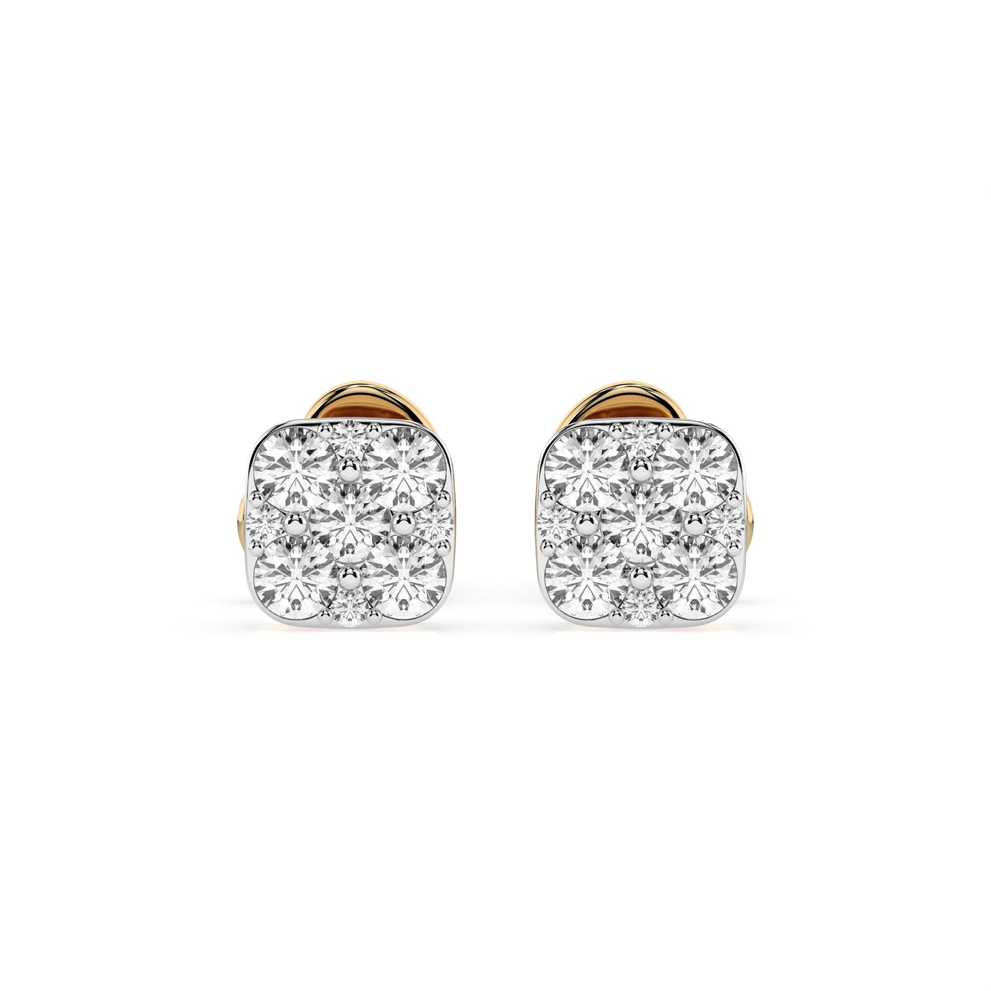 Illusion-Ohrringe (Rund), 0.06 ct — 102-10107
