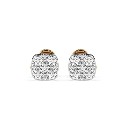 Illusion-Ohrringe (Rund), 0.06 ct — 102-10107