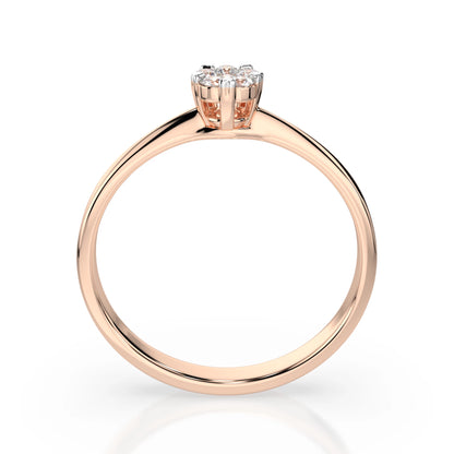 Illusion-Ring (Rund), 0.03 ct — 101-10015/1(2.0)