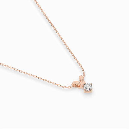 Solitär-Halskette (Rund), 0.2 ct — 104-10037(3.7)