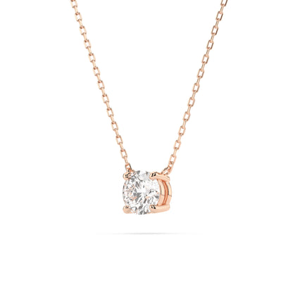 Solitär-Halskette (Rund), 0.5 ct — 104-10040(5.1)