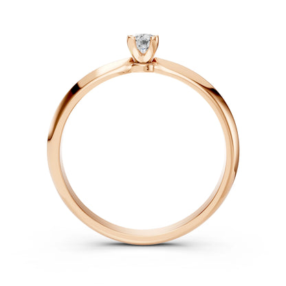 Solitär-Ring (Rund), 0.15 ct — 101-10089(3.4)