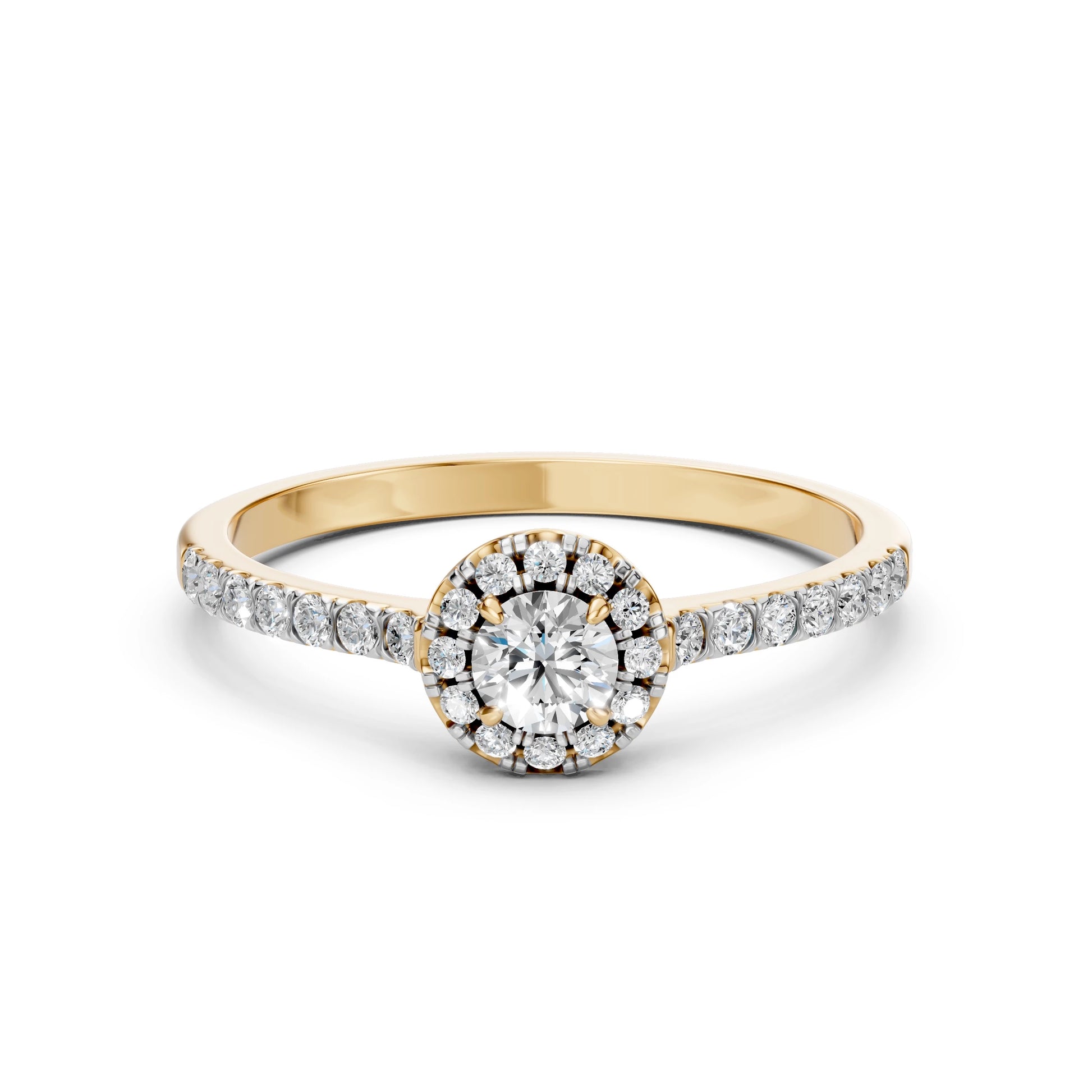 Solitär-Eternity-Ring (Rund), 0.2 ct — 101-10095(3.7)