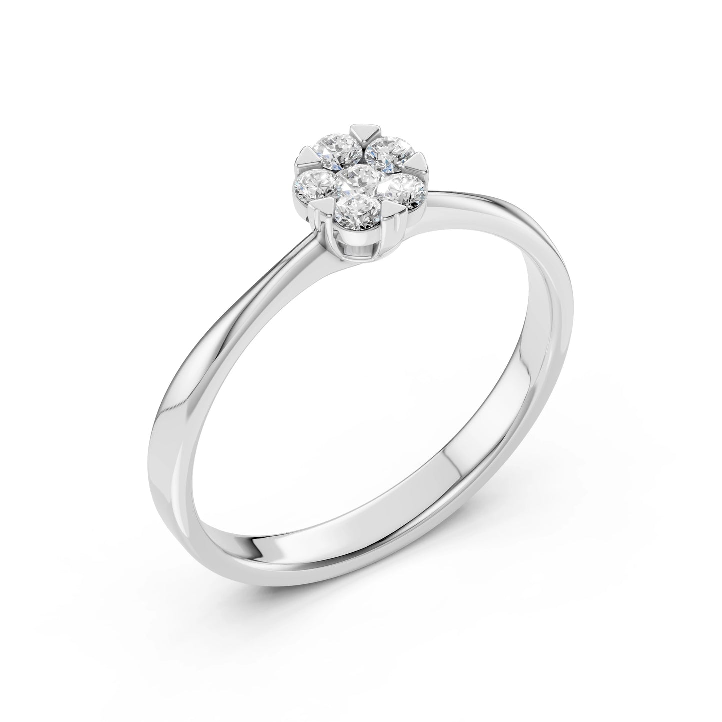 Illusion-Ring (Rund), 0.06 ct — 101-10015/1(2.5)