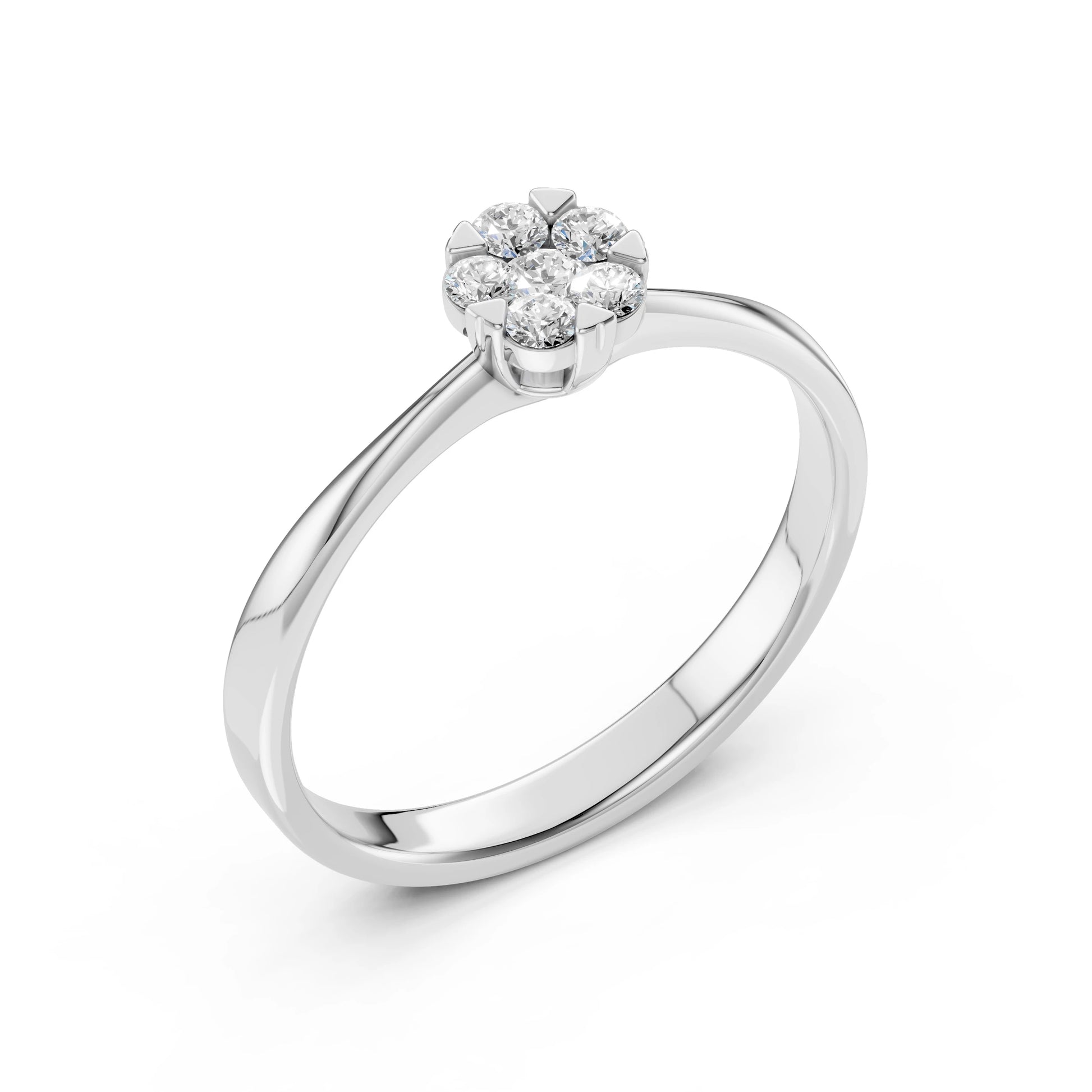 Illusion-Ring (Rund), 0.06 ct — 101-10015/1(2.5)
