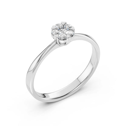 Illusion-Ring (Rund), 0.06 ct — 101-10015/1(2.5)