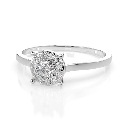 Solitär-Eternity-Ring (Rund), 0.1 ct — 101-10017/1(3.0)