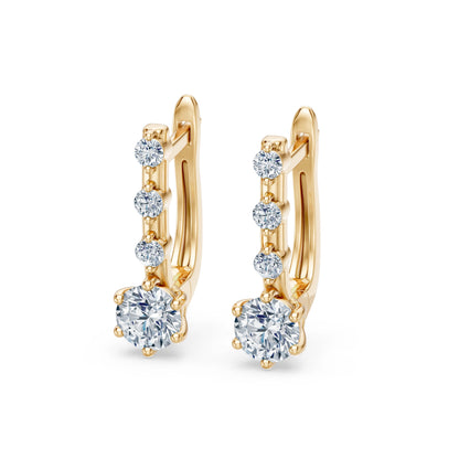 Solitär-Eternity-Ohrringe, 0.6 ct — 102-10144(4.2)