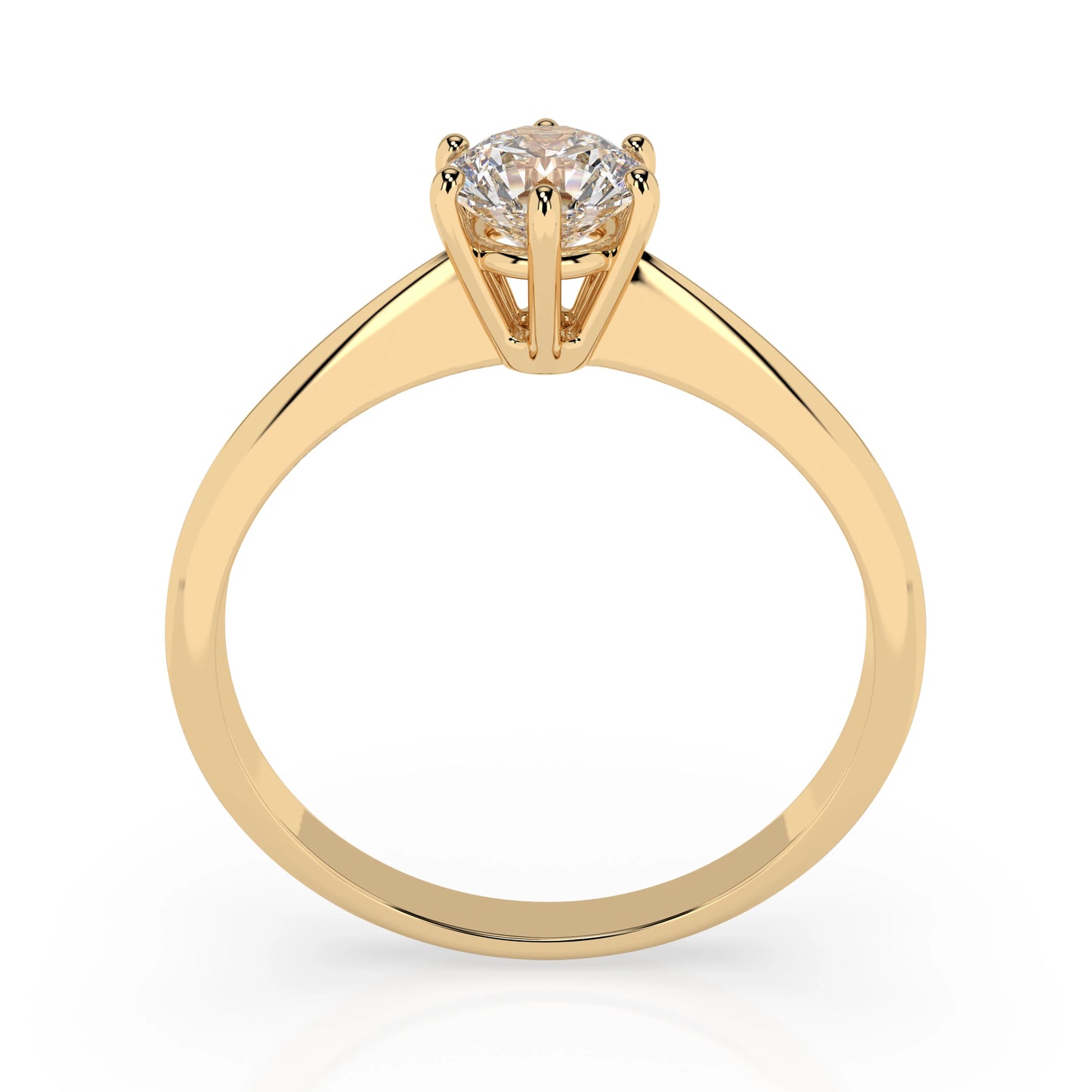 Solitär-Ring (Rund), 0.3 ct — 101-10027(4.2)