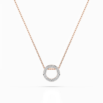 Minimalismus-Halskette (Rund), 0.09 ct — 104-10028
