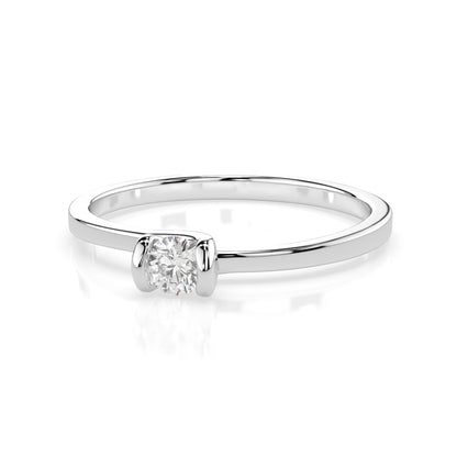 Solitär-Ring (Rund), 0.06 ct — 101-10016(2.5)