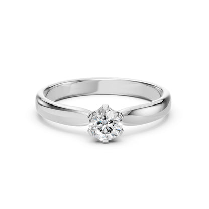 Solitär-Ring (Rund), 0.45 ct — 101-10040(4.8)
