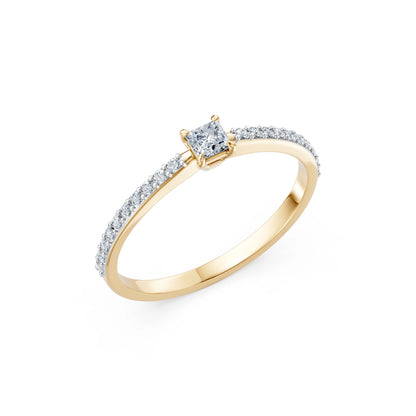 Solitär-Ring, 0.17 ct — 101-10116/2(3.0)PR
