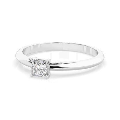 Solitär-Ring (Prinzess), 0.3 ct — 101-10190(0.30)PR