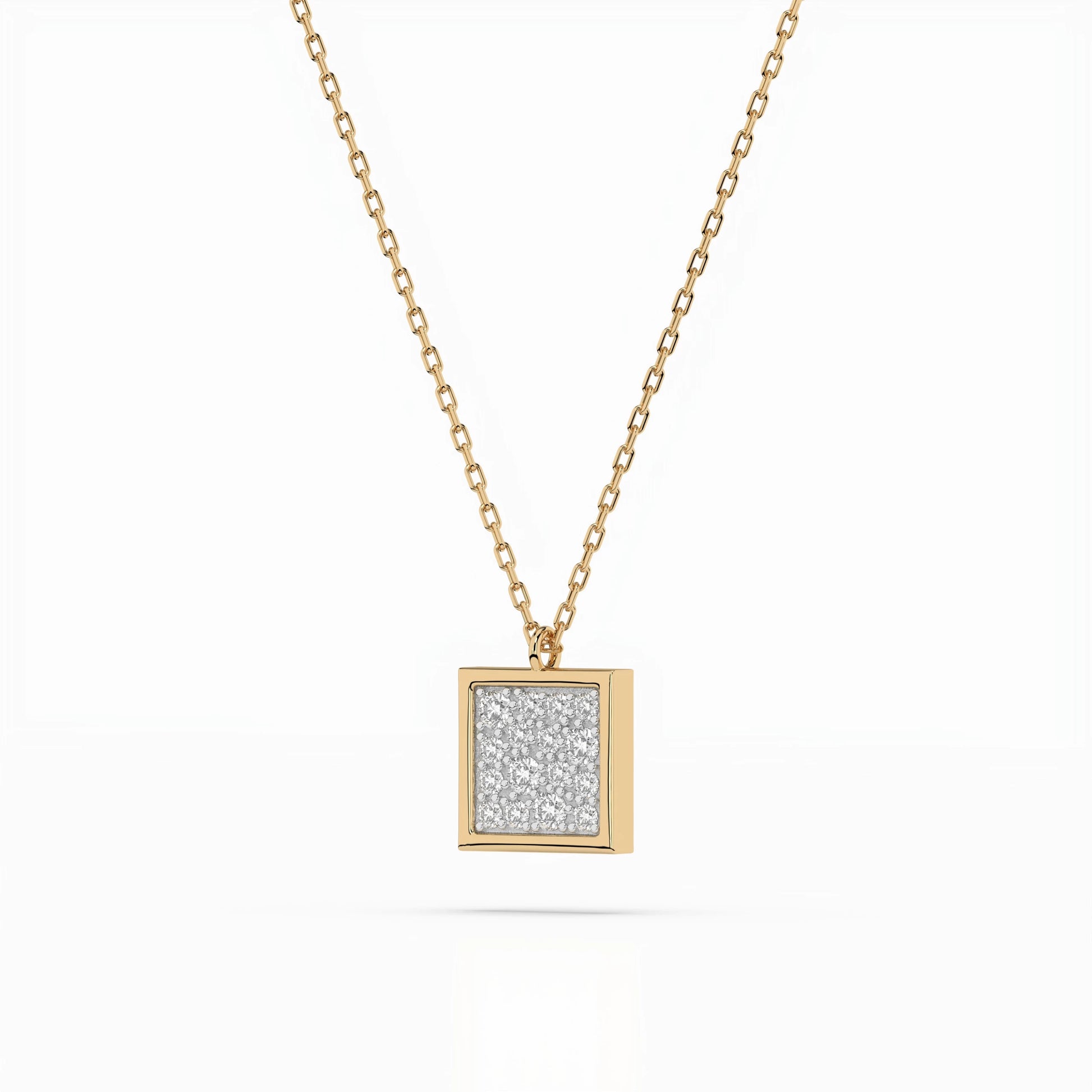 Illusion-Halskette (Rund), 0.07 ct — 104-10036