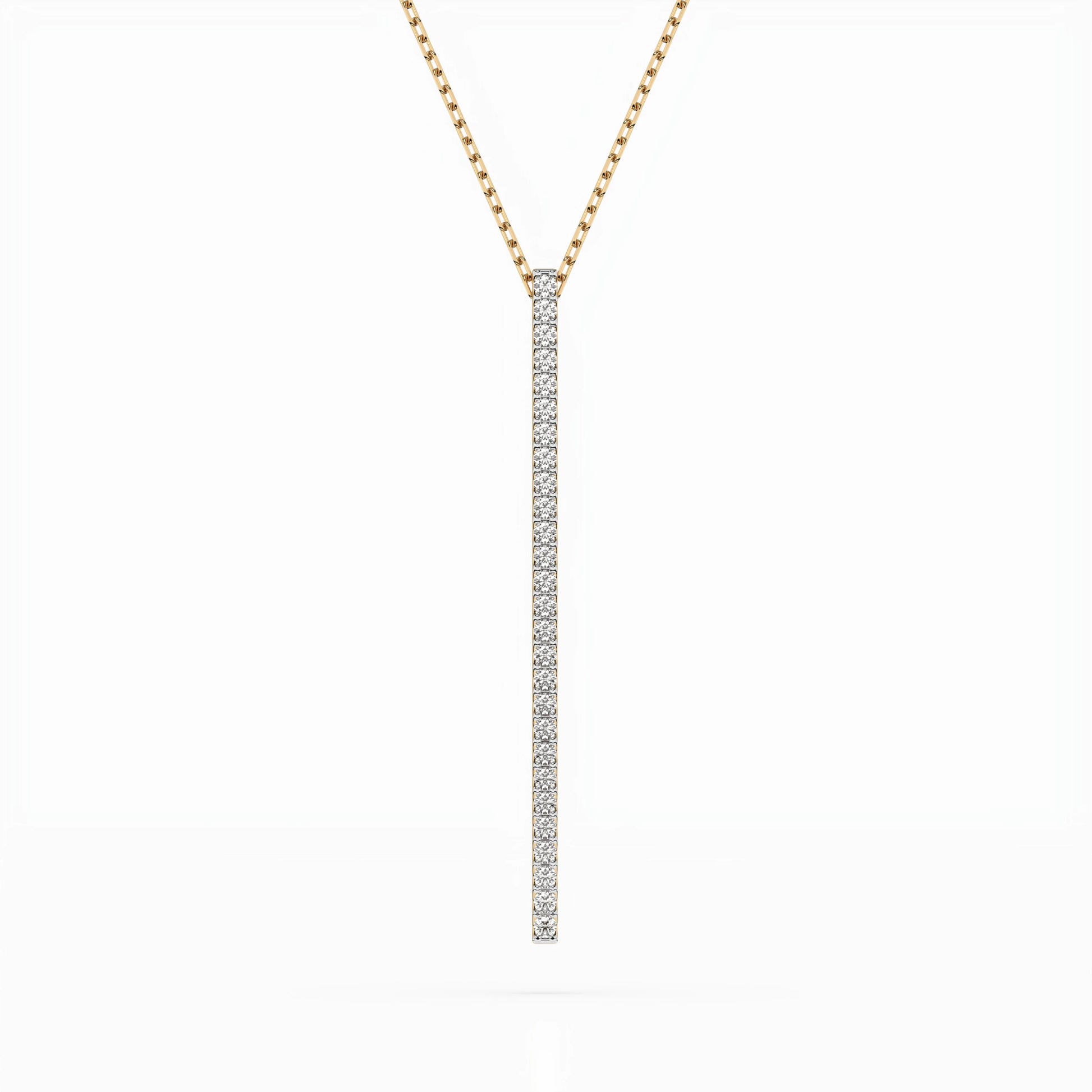 Minimalismus-Halskette (Rund), 0.14 ct — 104-10050