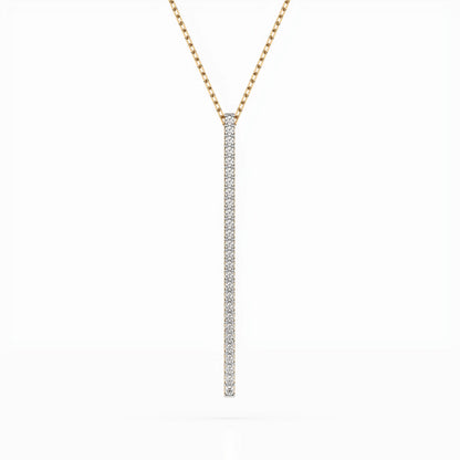 Minimalismus-Halskette (Rund), 0.14 ct — 104-10050