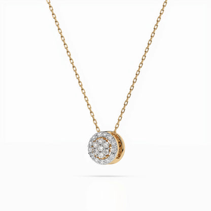 Illusion-Halskette (Rund), 0.08 ct — 104-10038