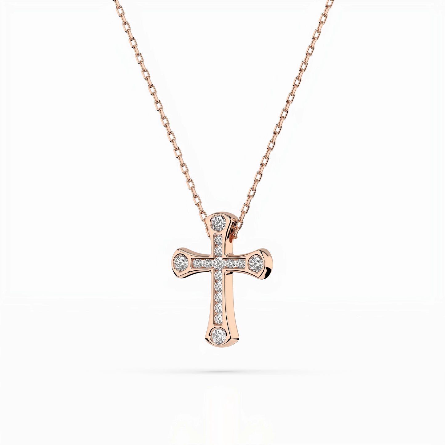 Minimalismus-Halskette (Rund), 0.06 ct — 104-10009