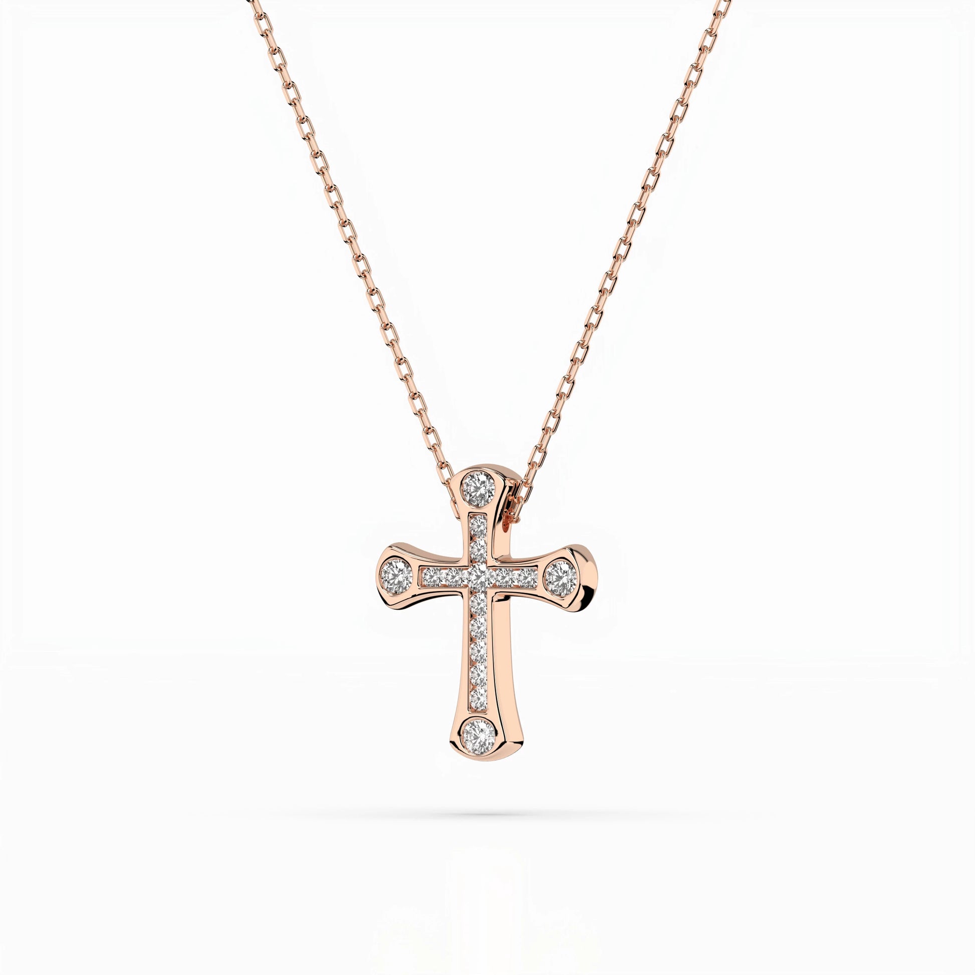 Minimalismus-Halskette (Rund), 0.06 ct — 104-10009