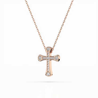 Minimalismus-Halskette (Rund), 0.06 ct — 104-10009