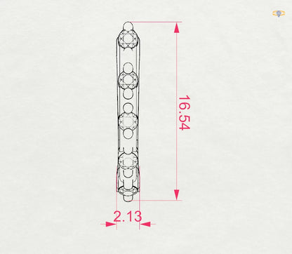 Eternity-Ohrringe (Rund), 0.2 ct — 102-10145