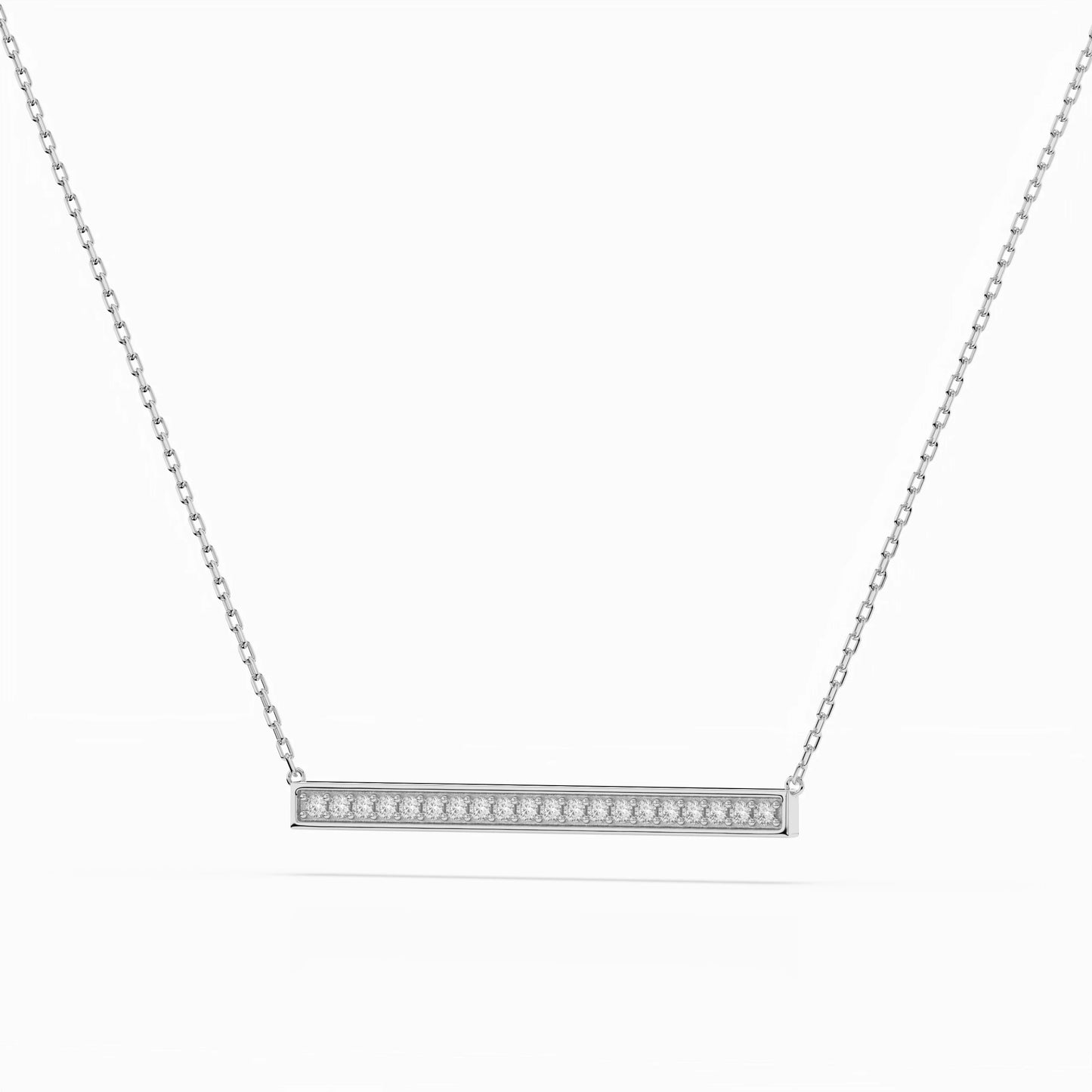 Minimalismus-Halskette (Rund), 0.12 ct — 104-10024