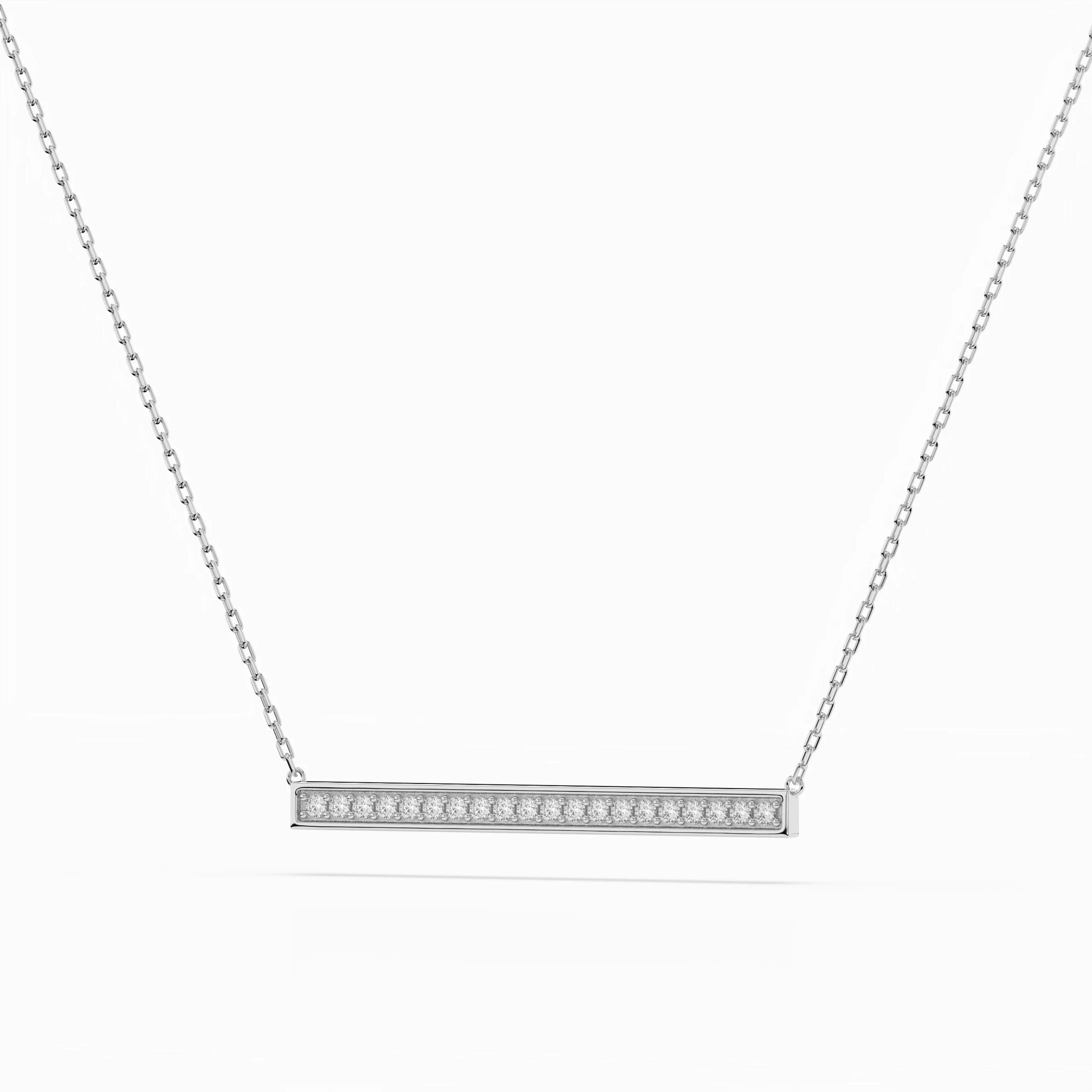 Minimalismus-Halskette (Rund), 0.12 ct — 104-10024