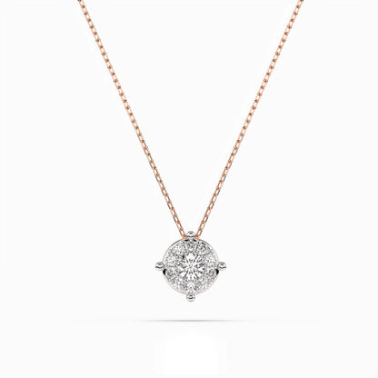 Solitär-Eternity-Halskette (Rund), 0.06 ct — 104-10001(2.5)