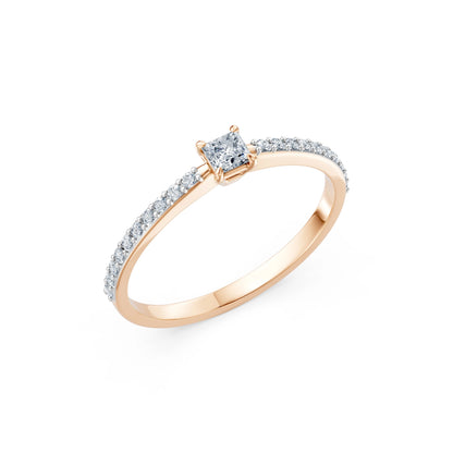 Solitär-Ring, 0.17 ct — 101-10116/2(3.0)PR