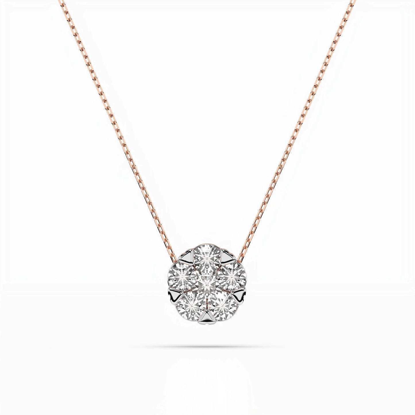 Illusion-Halskette (Rund), 0.15 ct — 104-10033(3.4)