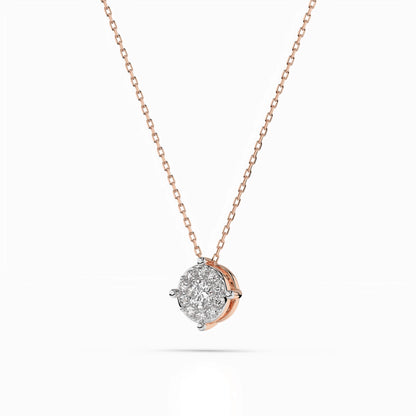Solitär-Eternity-Halskette (Rund), 0.1 ct — 104-10001(3.0)